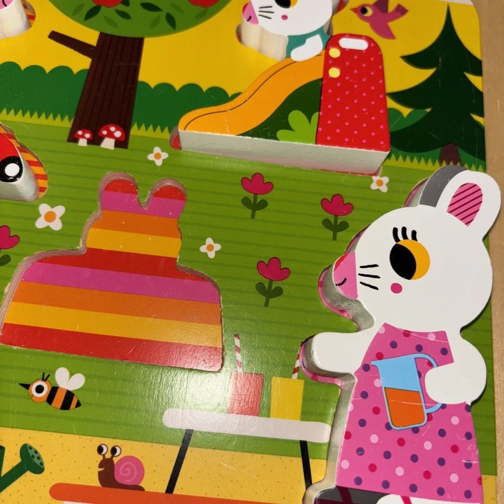 Janod Wood Construction‎ Site And Bunny, Wood Puzzles, All Pieces Available 3439